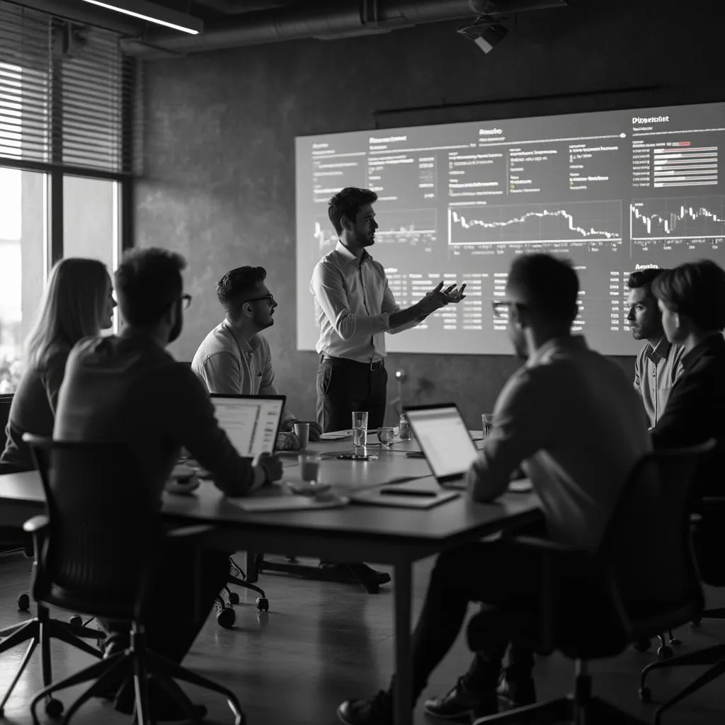 Session de formation avec des clients